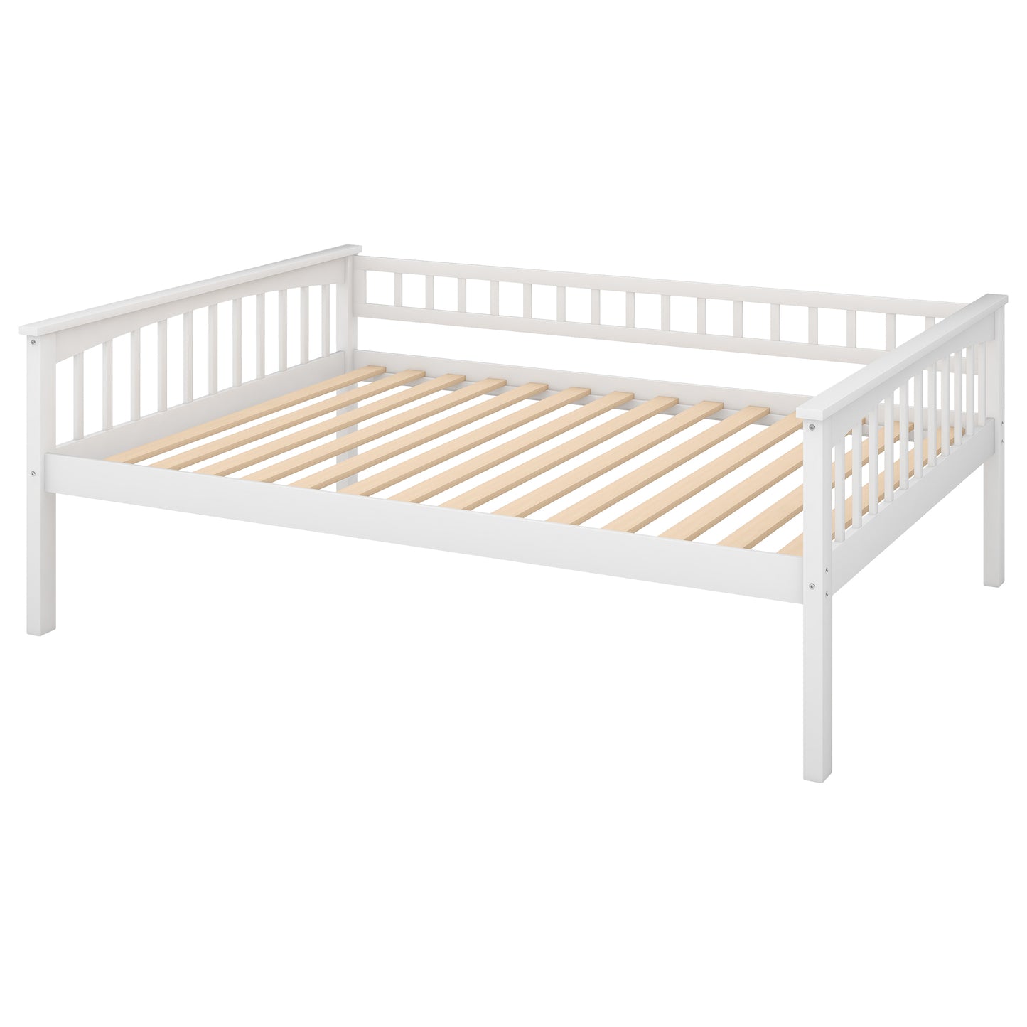 Full over Full Bunk Bed with Drawers  Convertible Beds  White