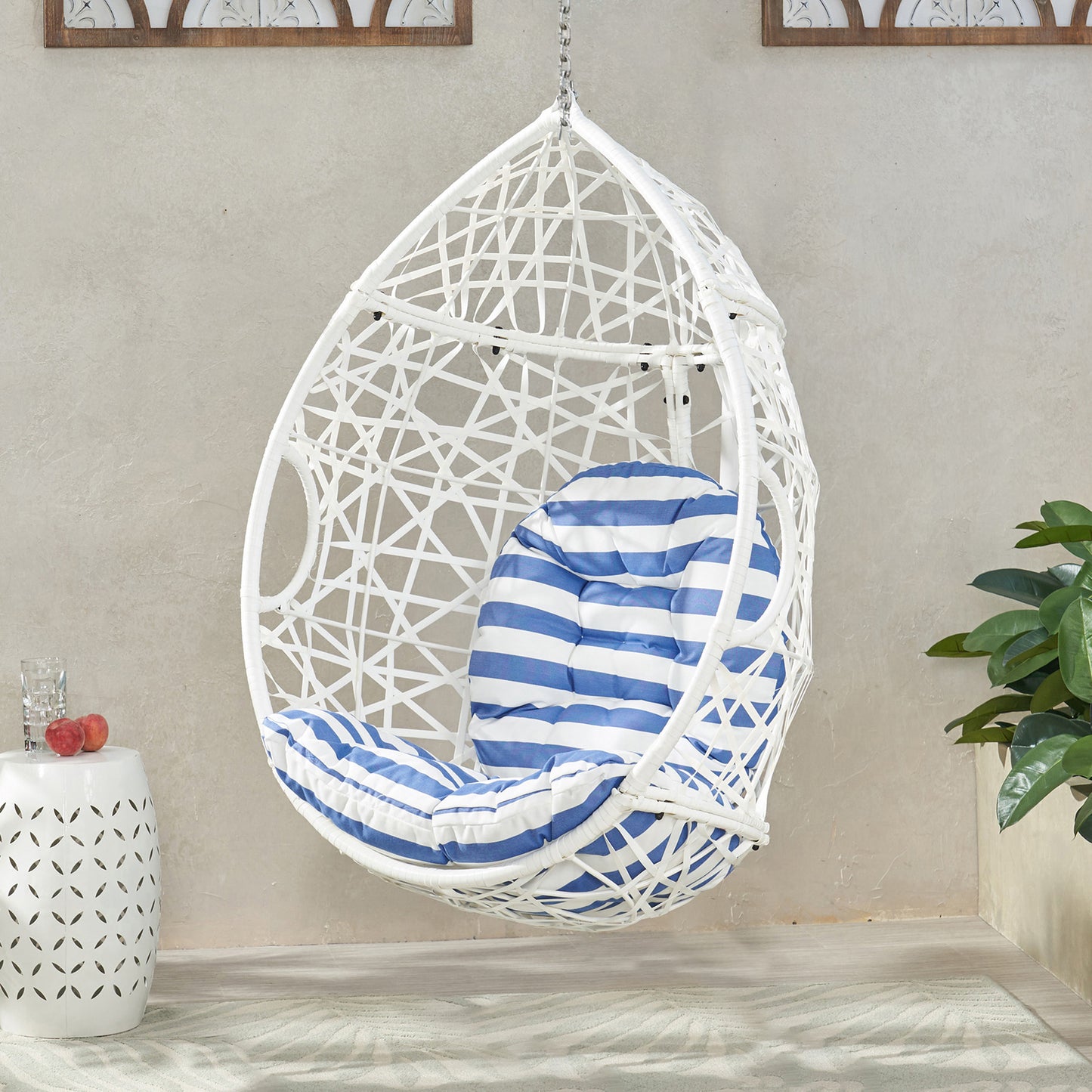 MARLIN Hanging Egg Chair-Basket, Comfortable and Stylish Design for Outdoor Relaxation