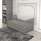 Multi-Functional Daybed with Drawers and Trundle, Gray