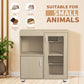 Used for small animal cages with 4 layers of cage wood and window storage cabinets, the top can be opened