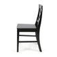 Roshan Farmhouse Acacia Wood Dining Chairs, Set of 2 in Black