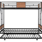 Metal Twin over Full Bunk Bed with Trundle/ Heavy-duty Sturdy Metal