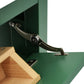 30-Inch Green Bathroom Vanity with Ceramic Sink and Ample Storage - Ideal Choice for Small Bathrooms