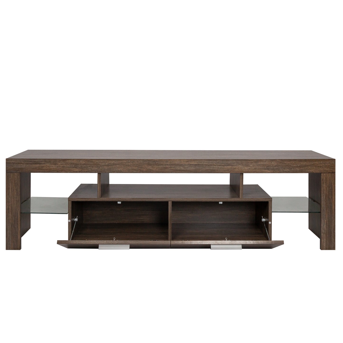 Brown simple modern TV stand