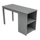 Low Study Twin Loft Bed with Cabinet and Rolling Portable Desk - Gray (OLD SKU :LP000113AAE)