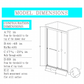 high semi frameless double sliding shower door