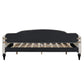 Full Size Upholstered Tufted Daybed with Two Drawers, Beige