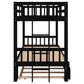 Twin over Pull-out Bunk Bed with Trundle  Espresso