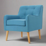 Teal Arm Chair, Modern Upholstered Design for Living Rooms, Bedrooms, or Offices