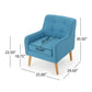 Teal Arm Chair, Modern Upholstered Design for Living Rooms, Bedrooms, or Offices