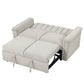 U-STYLE Convertible Soft Cushion Sofa Bed, Comfortable Seating and Sleeping Solution for Two People