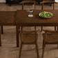 TOPMAX 65" 5-Piece Dining Set with Wheels, Expandable Table, and Small Dining Chairs, Brown Finish