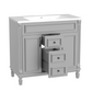 36" Bathroom Vanity with Top Sink, Modern Storage Cabinet with 2 Soft-Closing Doors and 2 Drawers