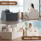 Sofa in a box Foam Sofa Couch with Pillow, Bean Bag Chairs for Adults Stuffed High-Density Foam