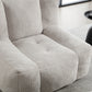 Fluffy bean bag chair Super soft couch chair with memory foam and footstool Indoor modern focus bean bag chair