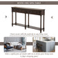 TREXM Console Table with 2 Storage Drawers and Bottom Shelf, Easy Assembly for Living Rooms and Entryways, Espresso