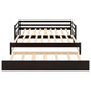 Twin or Double Twin Daybed with Trundle Espresso