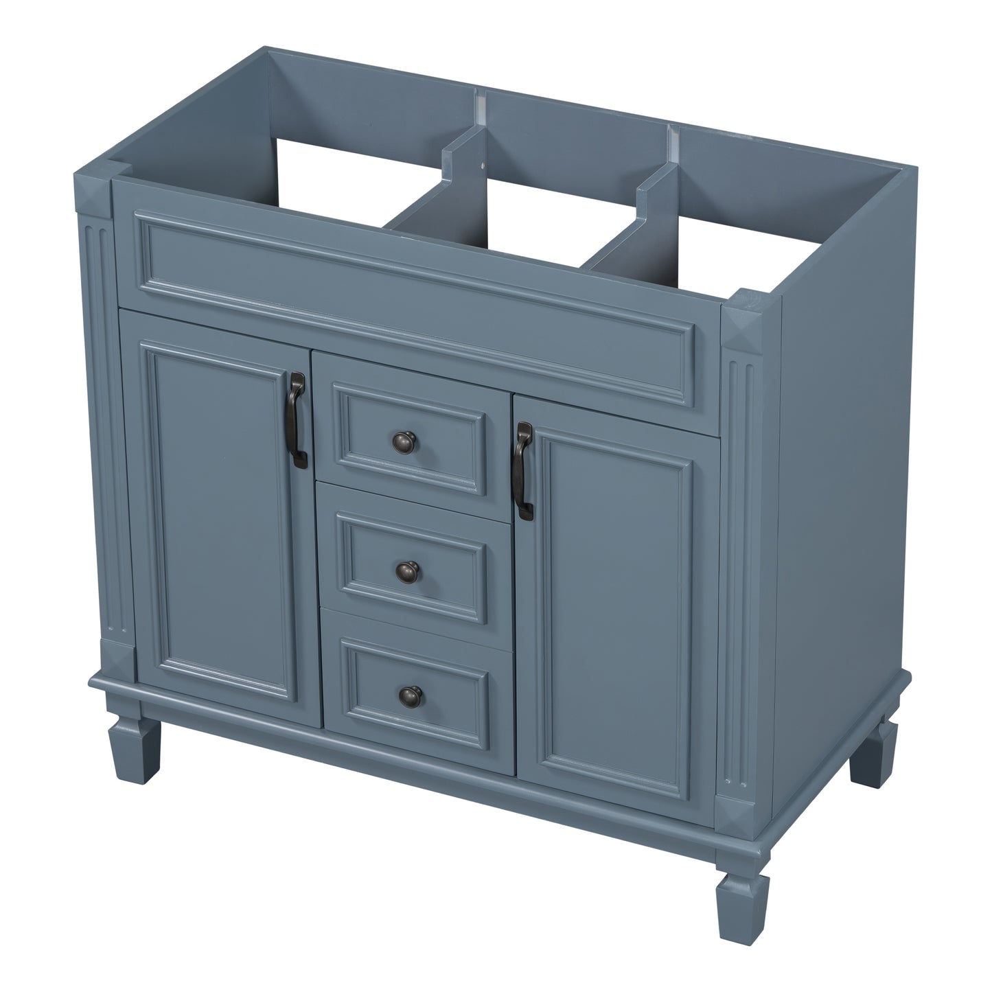 36" Bathroom Vanity Cabinet Only, Modern Storage with 2 Soft-Closing Doors and 2 Drawers