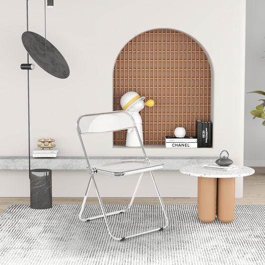 Transparent Acrylic Folding Chair Clear Design