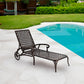 Aluminium Cast lounge chair 1pcs white