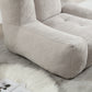 Fluffy bean bag chair Super soft couch chair with memory foam and footstool Indoor modern focus bean bag chair