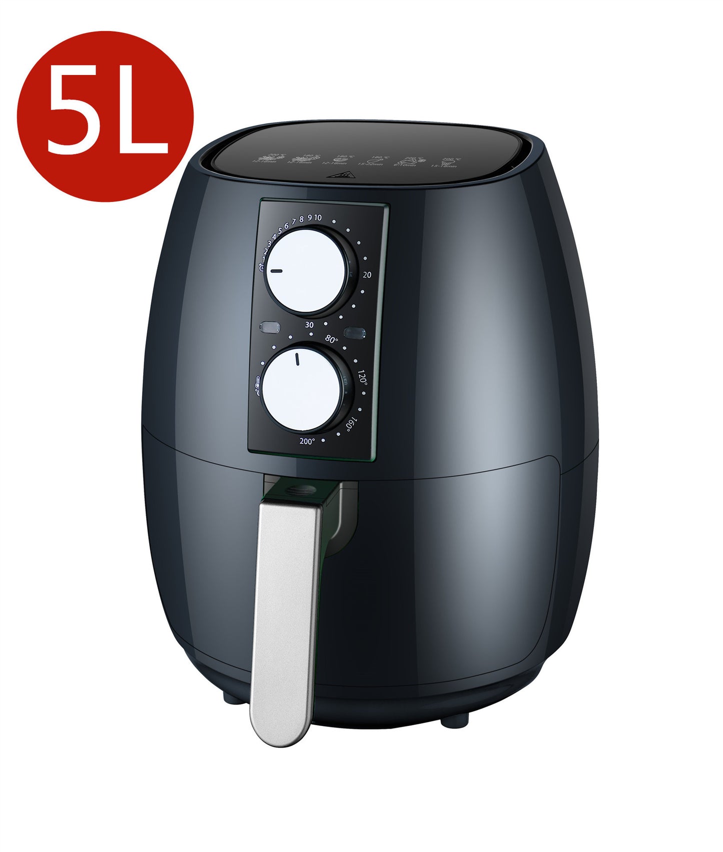 Household Smart Fryer Visual Air Fryer Electromechanical Fryer Electric Oven Smart Air Fryer 5L