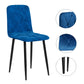 Dining Chairs Set of 4, Modern Kitchen Dining Room Chairs, Velvet Dining Chair Upholstered Cushion Seat and Sturdy Metal Legs