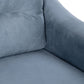 Gray Couch Comfortable Sectional Sofa, Chenille Fabric for Living Rooms, Offices, and Small Spaces