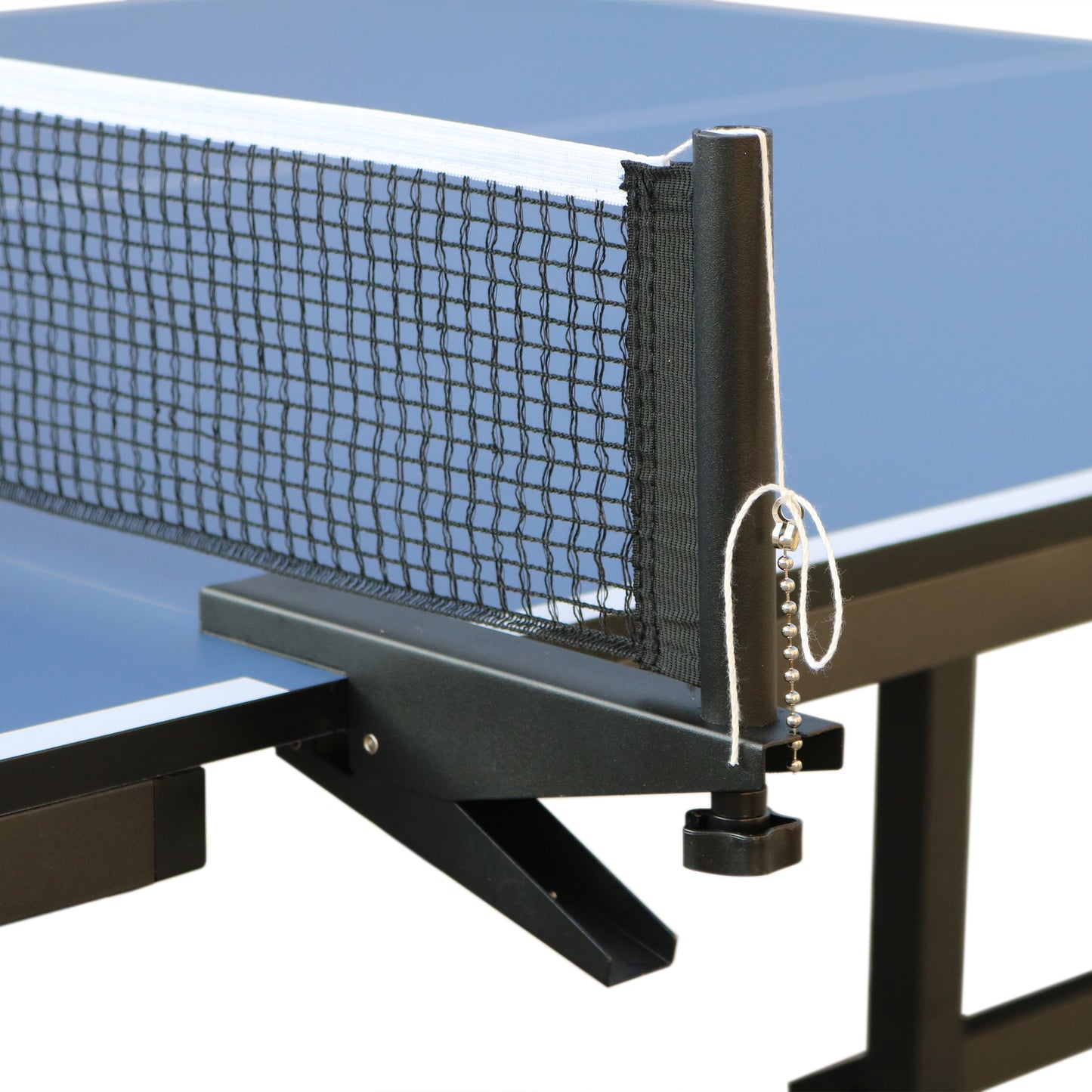 Mesa de ping pong profesional para interiores de MDF de 15 mm con red y raquetas, 108" x 60" x 30"