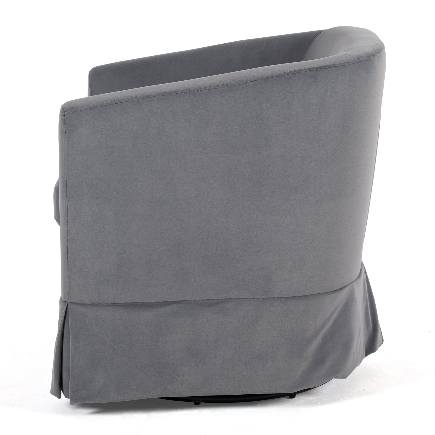 Wide Swivel Chair Gray