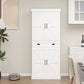 Kitchen Pantry Storage Cabinet with 4 Doors(2Doors with Racks)1 Drawer 2 Adjustable Shelves Freestanding Cupboard