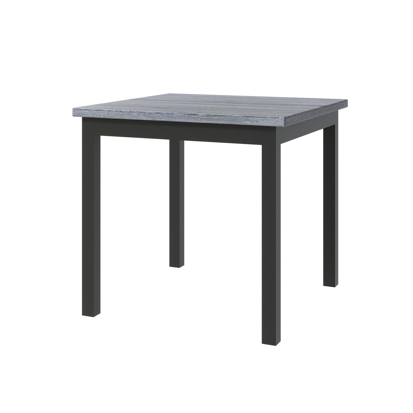 Juego de mesa de comedor de 5 piezas TOPMAX, mesa cuadrada de madera con 4 sillas altas con cojines suaves, color negro