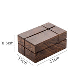 Black Walnut Solid Wood Tissue Box Drawer