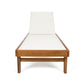 Chaise longue Summerland en malla blanca, cómoda y elegante para uso interior y exterior