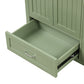 36" Bathroom Vanity with Sink, Double Door Cabinet, Large Drawer, and Flip Drawer, Green Finish