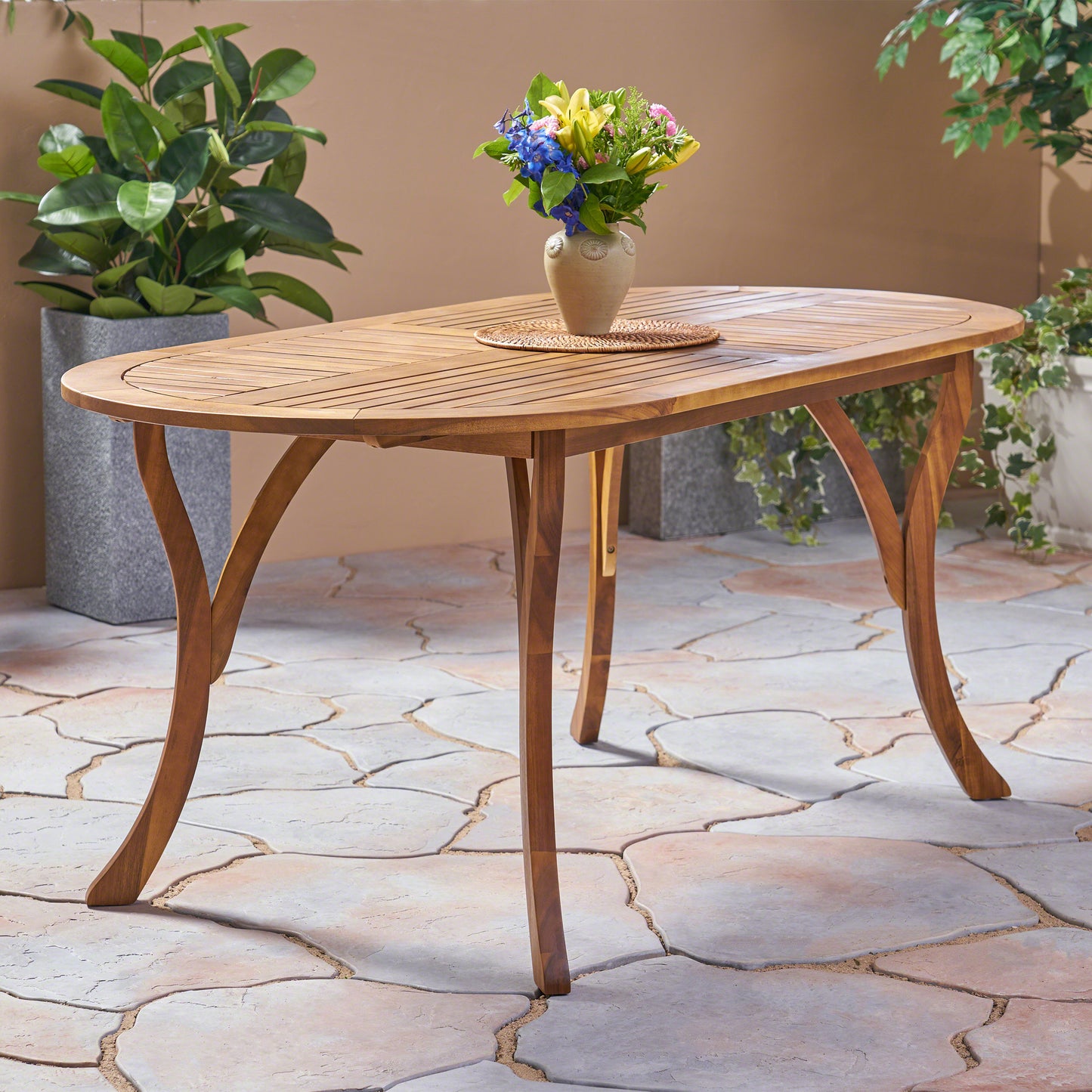 Acacia Wood Dining Table