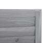 Wooden Garden Shed with 3-Tier Patio Storage, Outdoor Organizer with Fir Wood Shutter Design, Gray