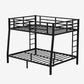 Metal Full XL Over Queen Bunk Bed for Teens and Adults, Space-Saving and Noise-Reduced Design