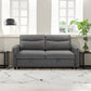 3-in-1 Convertible Sleeper Sofa Bed, Modern Fabric Loveseat with Pullout Bed, Perfect for Small Spaces, Grey