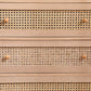 3-Drawers Rattan Storage Cabinet Rattan Drawer,for Bedroom,Living Room,Natural