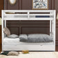 Twin over Pull-out Bunk Bed with Trundle  White