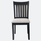 Upholstered Black Dining Chairs, Set of 2, Comfortable and Stylish for Farmhouse Kitchens