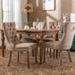 High-end Tufted Solid Wood Contemporary Velvet Upholstered Dining Chair with Wood Legs Nailhead Trim 2-Pcs Set Khaki