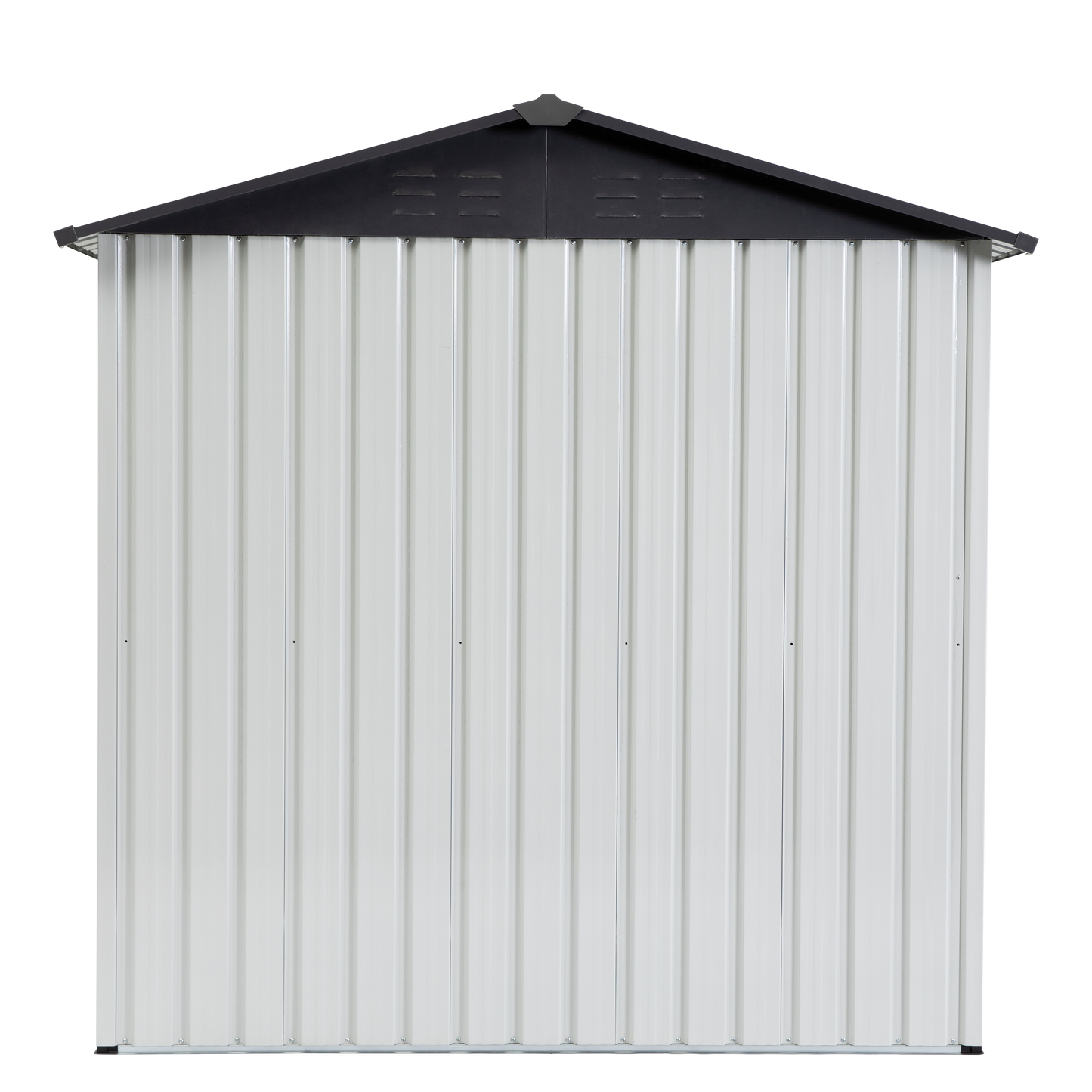 XWT014 Garden Metal Storage Shed Gray White 6x4x6ft outdoor storing tools Rainproof Hinge door version