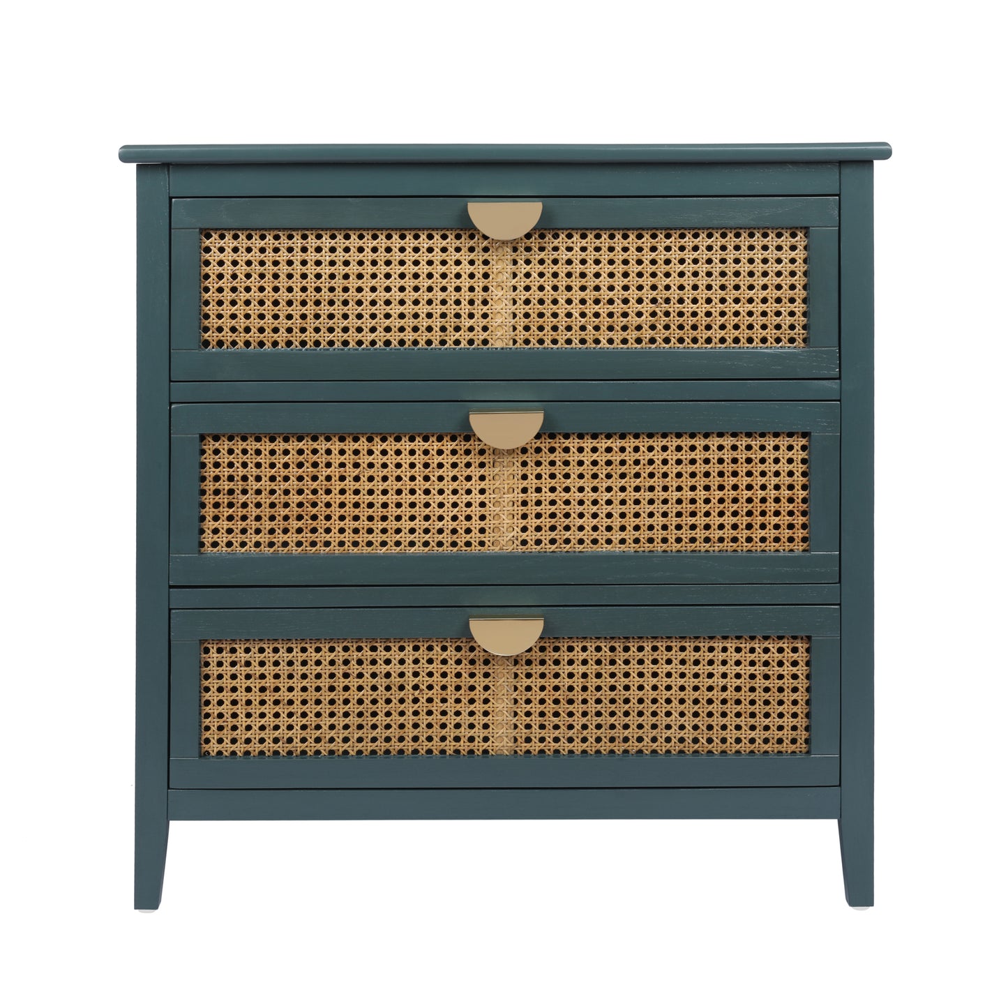 3 Drawer Cabinet Natural rattan American Furniture Suitable for bedroom living room study