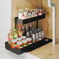 Kitchen L-Shaped Sink Storage Rack, Cabinet Storage Rack, Pull-Out Drawer Basket, Detachable Organizing Rack