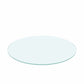 36" Round Tempered Glass Table Top, 1/4" Thick with Flat Polished Edge, Perfect for Modern Living Rooms