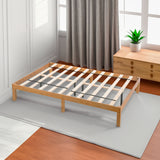 Queen Size Wood Platform Bed Frame,No Box Spring Needed,Strong Wood Slat Support, Easy Assembly