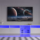 TV Console with Storage Cabinet, 82.6-Inch LED TV Stand with 31 Mode Switching Lights, White