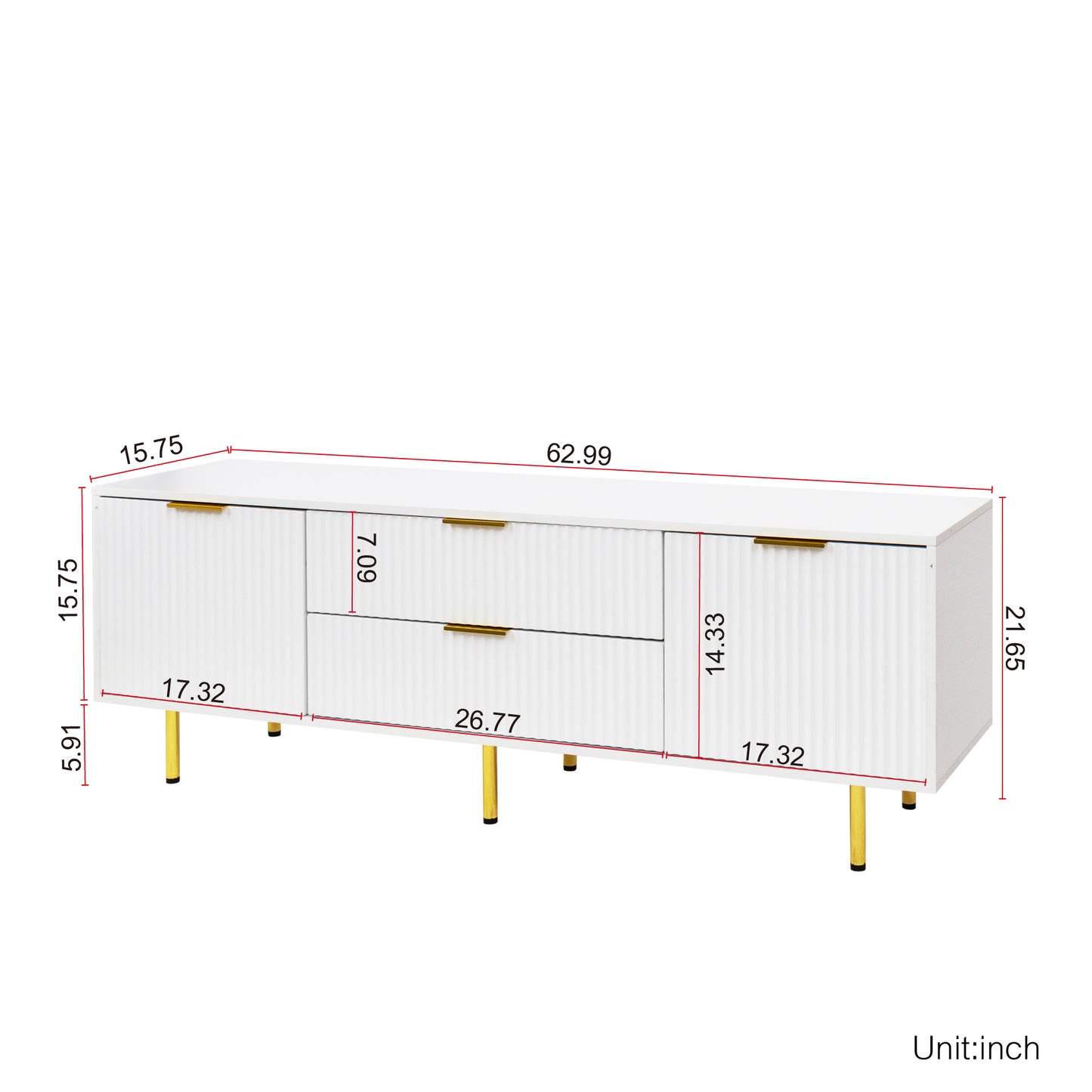 Modern Warm White TV Cabinet, Stylish Entertainment Center for Living Rooms and Bedrooms